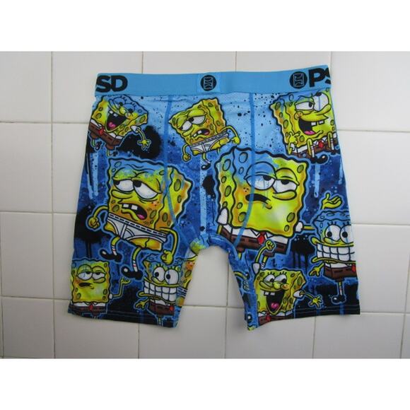 PSD Spongebob Squarepants Drip Men's Large Underwear Boxer Briefs - Picture 2 of 3